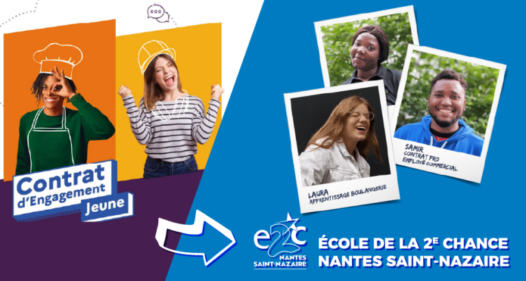 L'E2C Nantes Saint-Nazaire est une solution structurante du CEJ, le Contrat d'Engagement Jeune