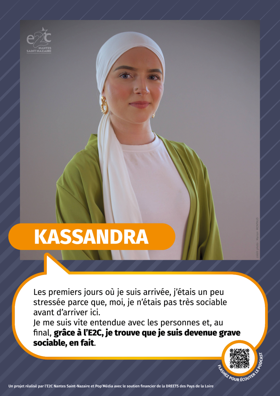 Expo « Moi & l'E2C » - Portrait de Kassandra